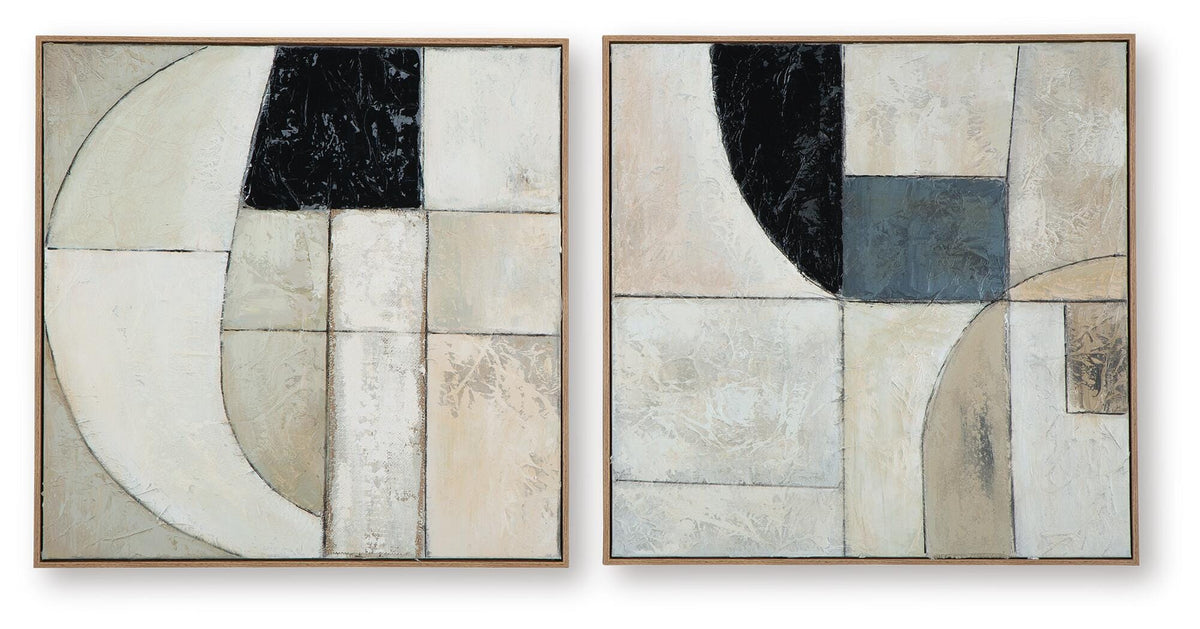 Bexlen Wall Art (Set of 2) - Beige (1)