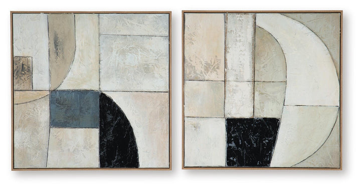 Bexlen Wall Art (Set of 2) - Beige (5)