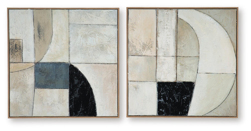 Bexlen Wall Art (Set of 2) - Beige (5)