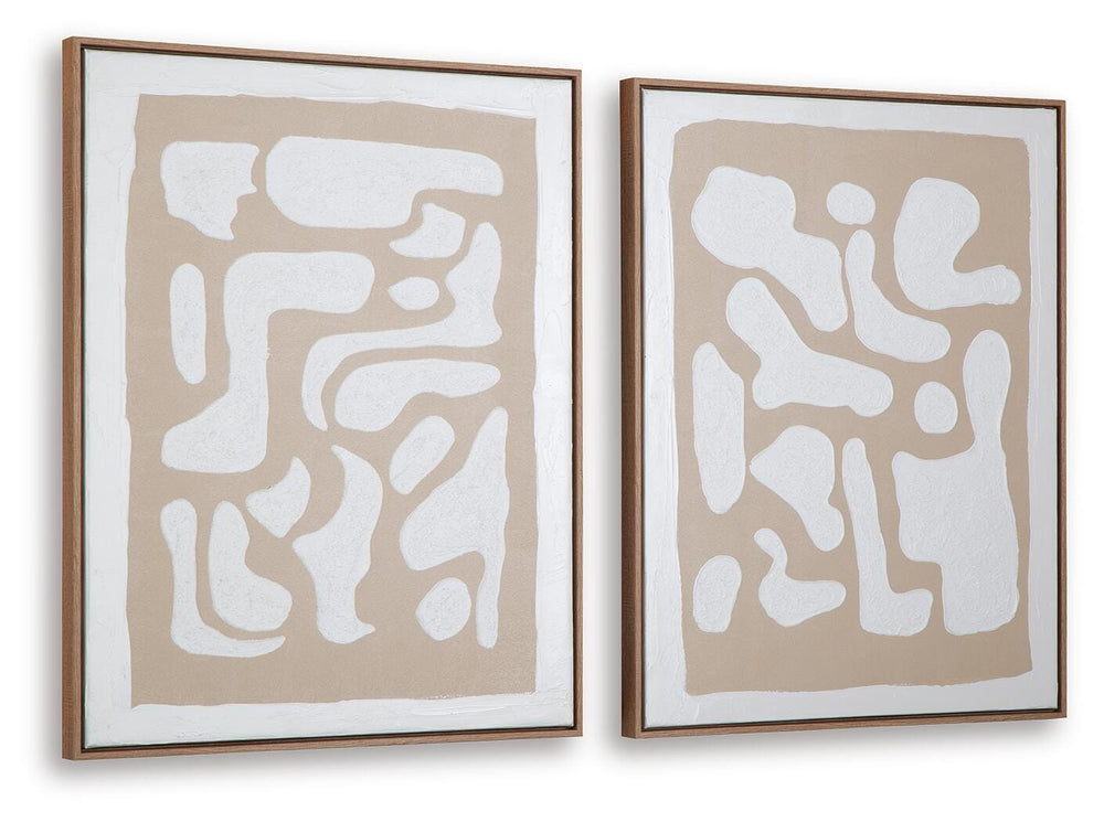 Waldett Wall Art (Set of 2) - Beige (3)