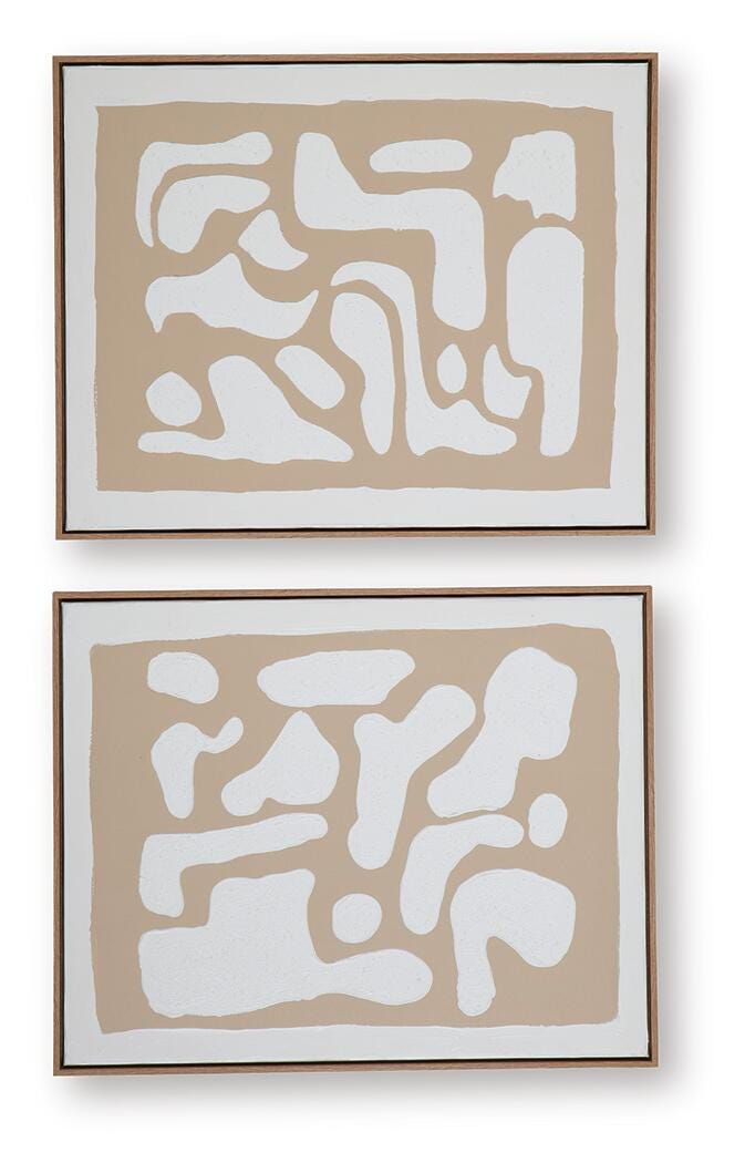 Waldett Wall Art (Set of 2) - Beige (4)