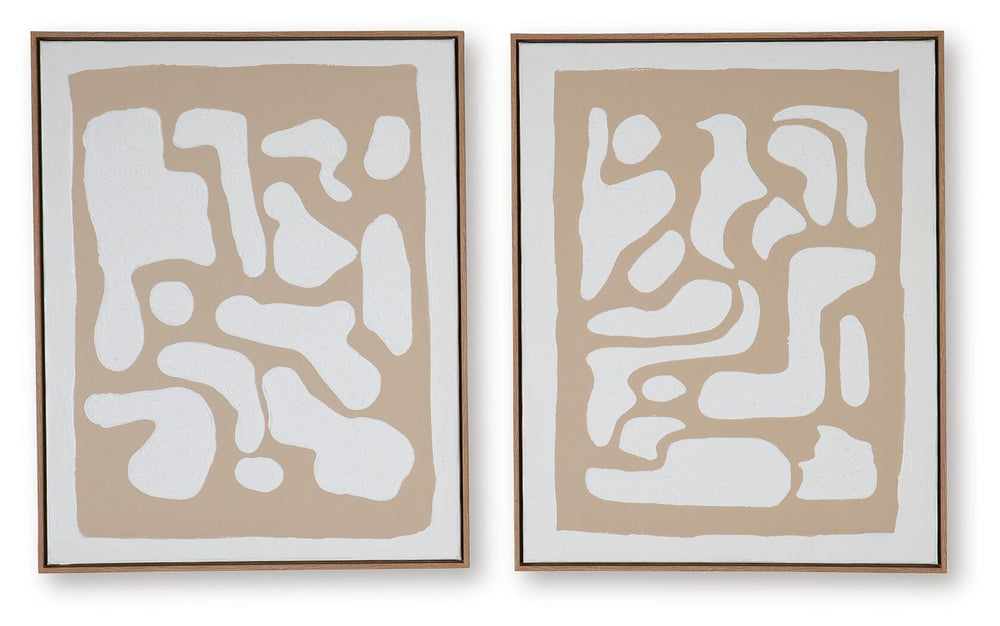 Waldett Wall Art (Set of 2) - Beige (5)