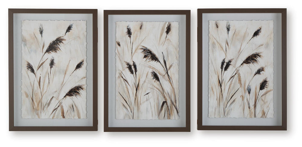 Honslow Wall Art (Set of 3) - Beige (1)