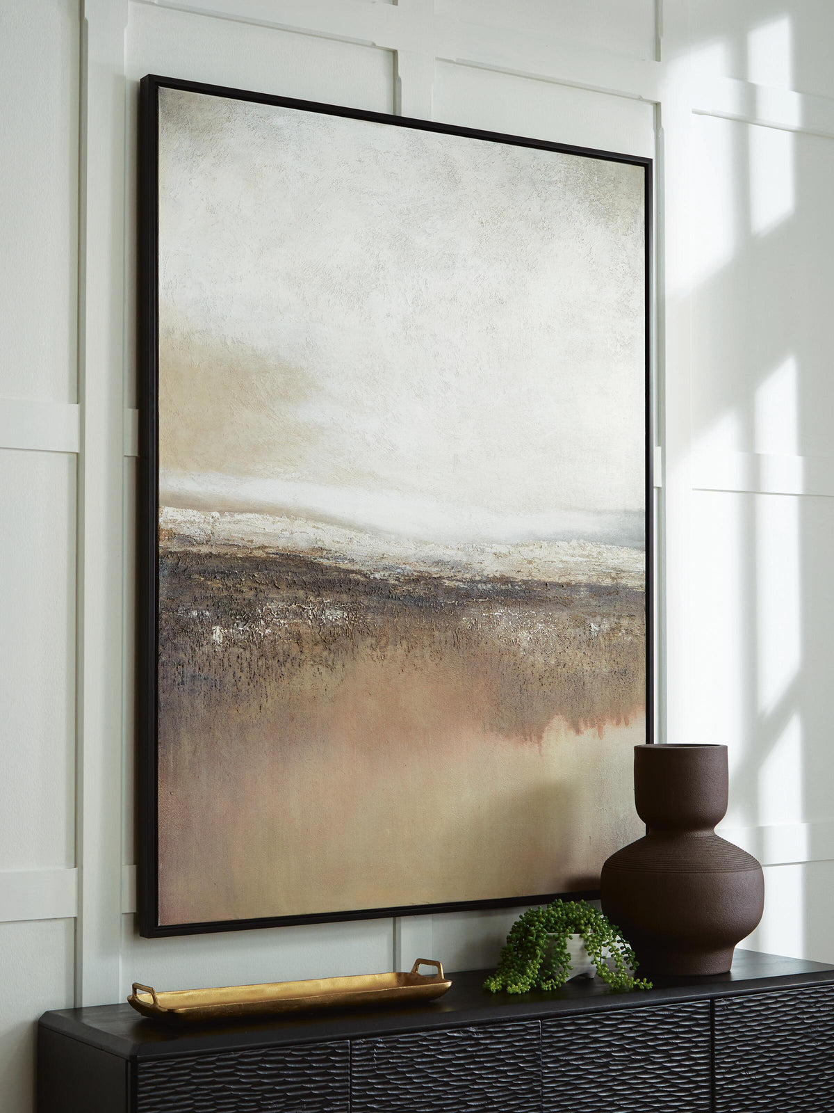 Siaking Wall Art - Brown/Gray/White (2)