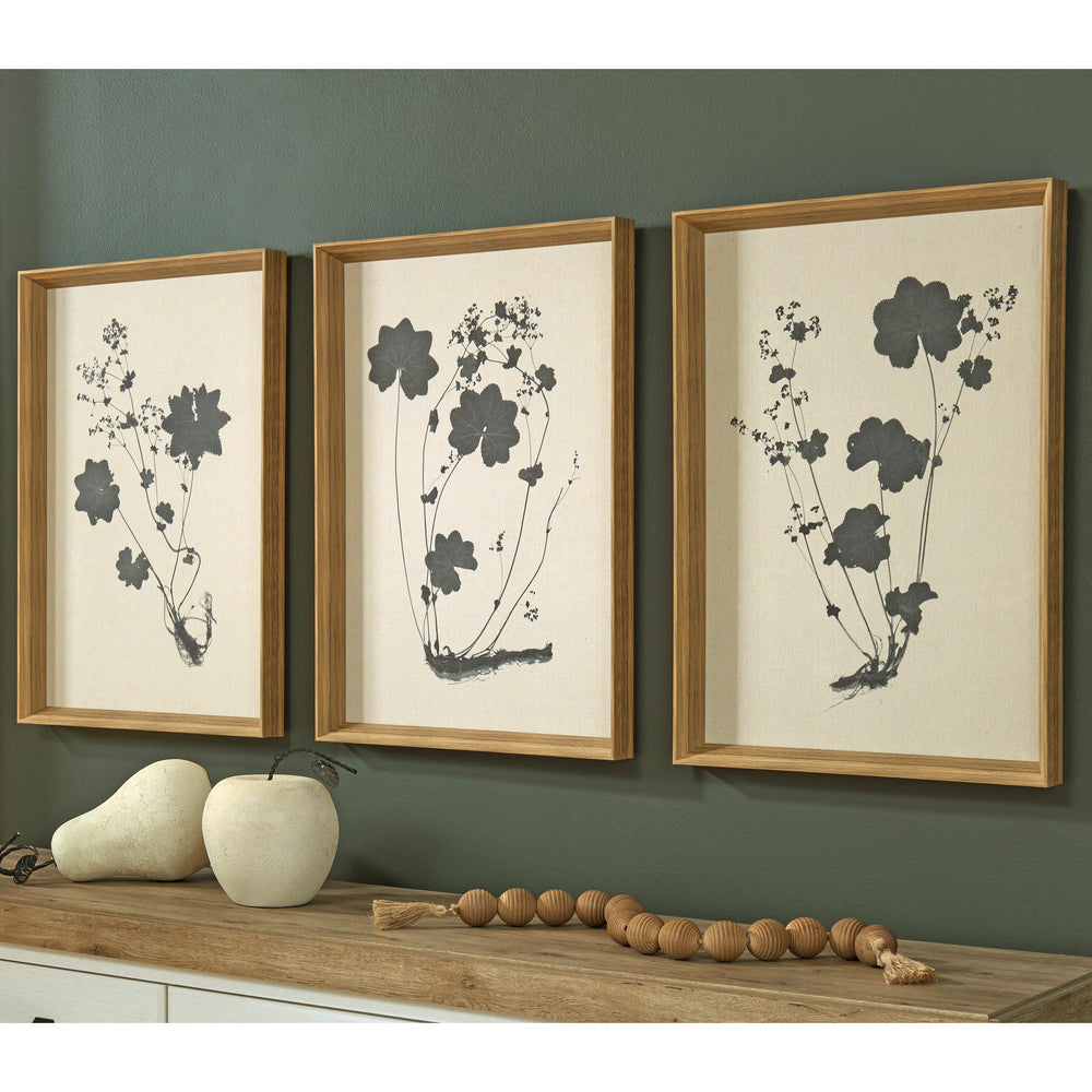 Huddwick Wall Art (Set of 3) - Linen