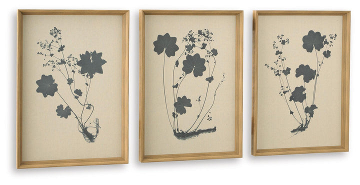 Huddwick Wall Art (Set of 3) - Linen