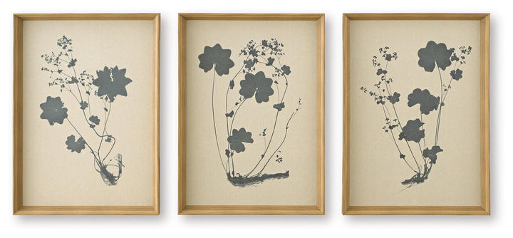 Huddwick Wall Art (Set of 3) - Linen