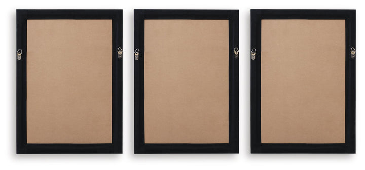 Janisburg Wall Art (Set of 3) - Black