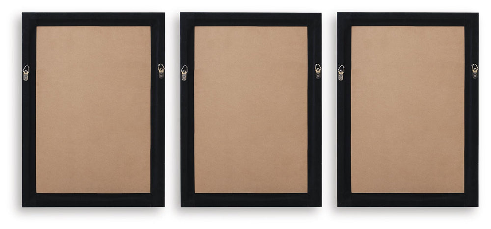Janisburg Wall Art (Set of 3) - Black