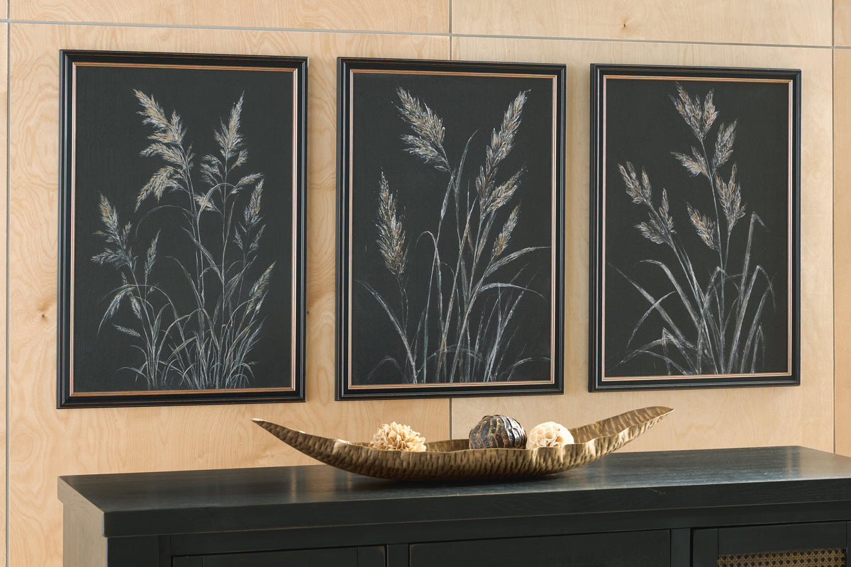 Janisburg Wall Art (Set of 3) - Black