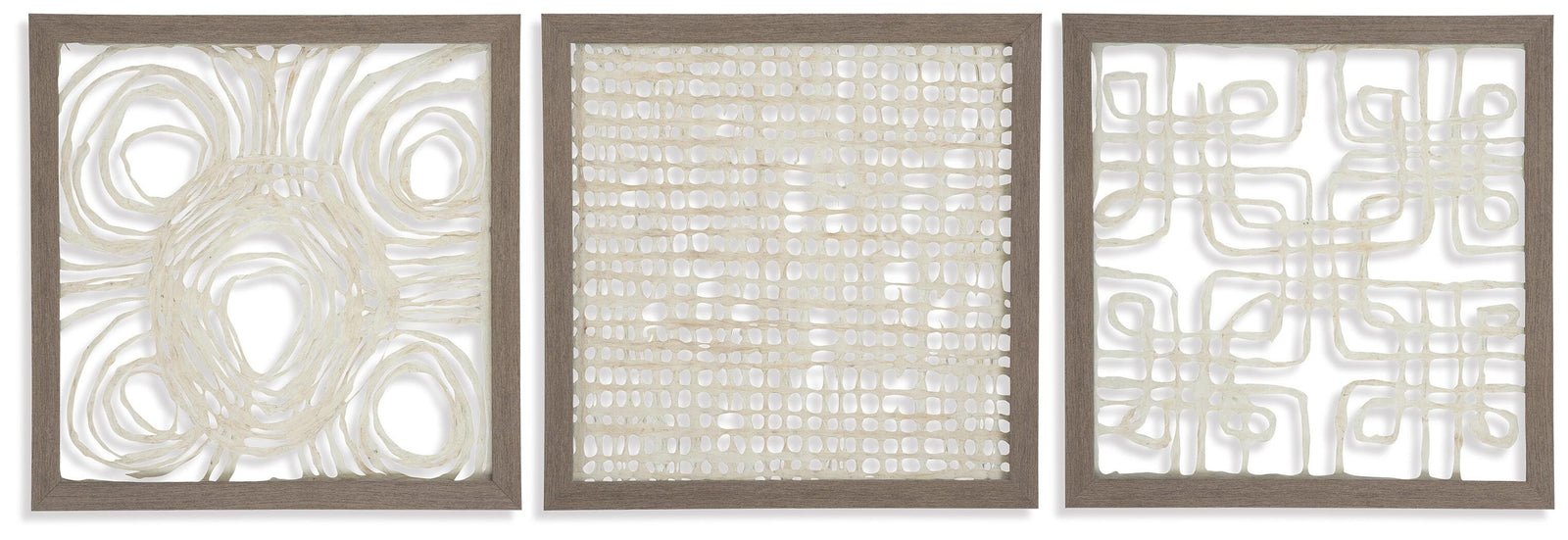 Odella Wall Decor (Set of 3) - Beige (1)