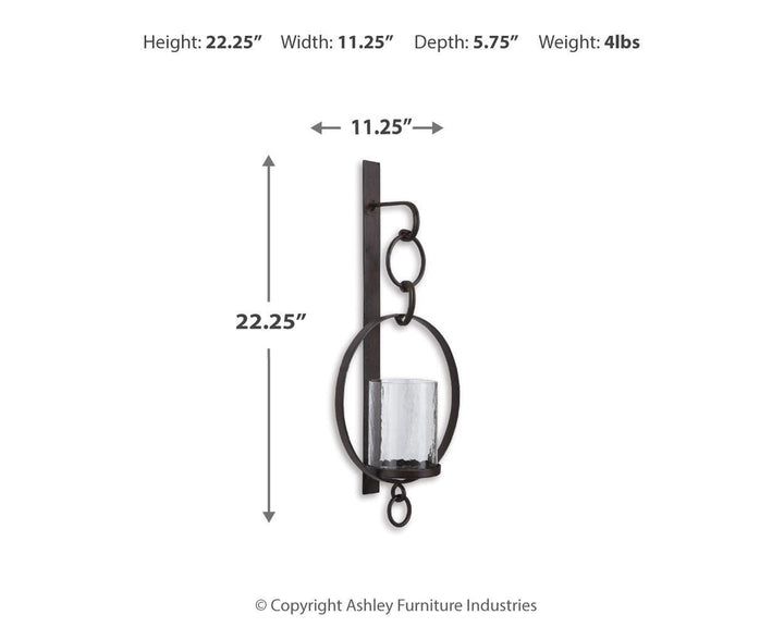 Ogaleesha Wall Sconce - Dark Brown (3)