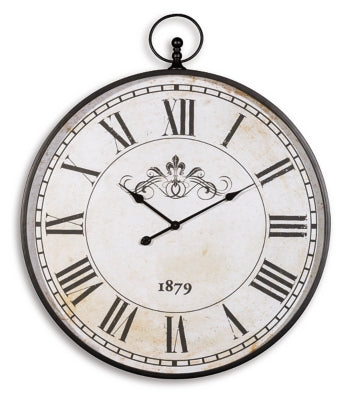 Augustina Wall Clock - Black | Ashley Furniture
