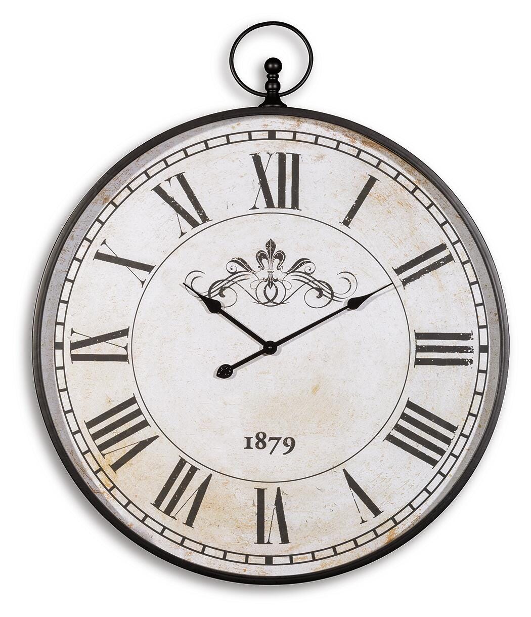 Augustina Wall Clock - Black (1)