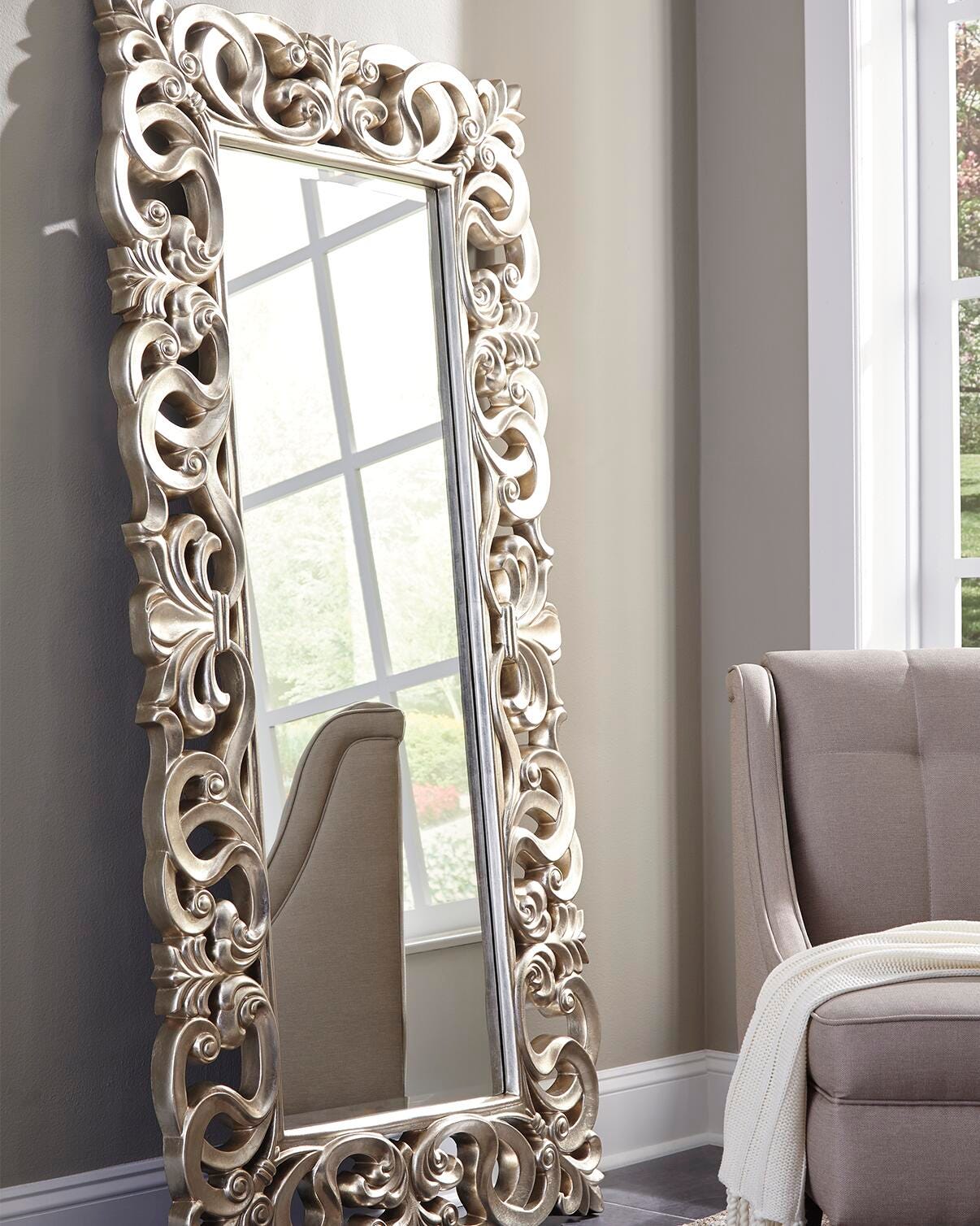 Lucia Floor Mirror - Dark Gray (2)