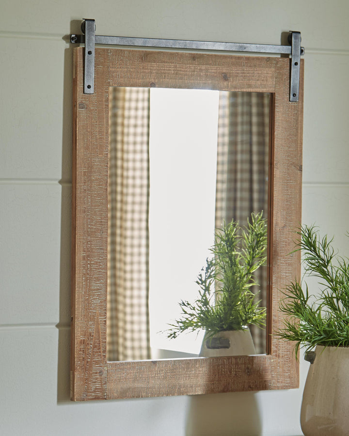 Lanie Accent Mirror - Dark Brown (2)
