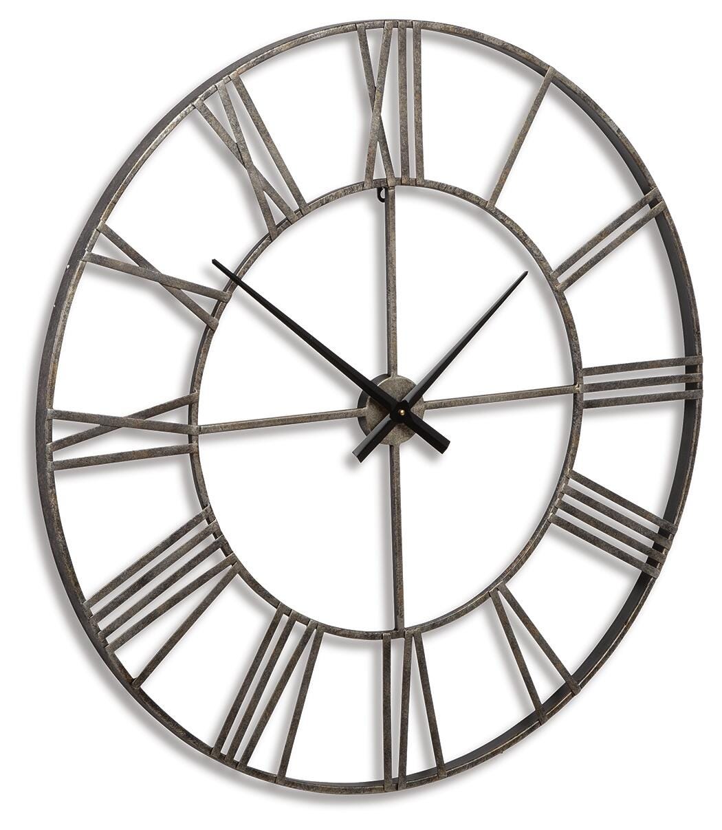 Paquita Wall Clock - Pearl Silver (1)
