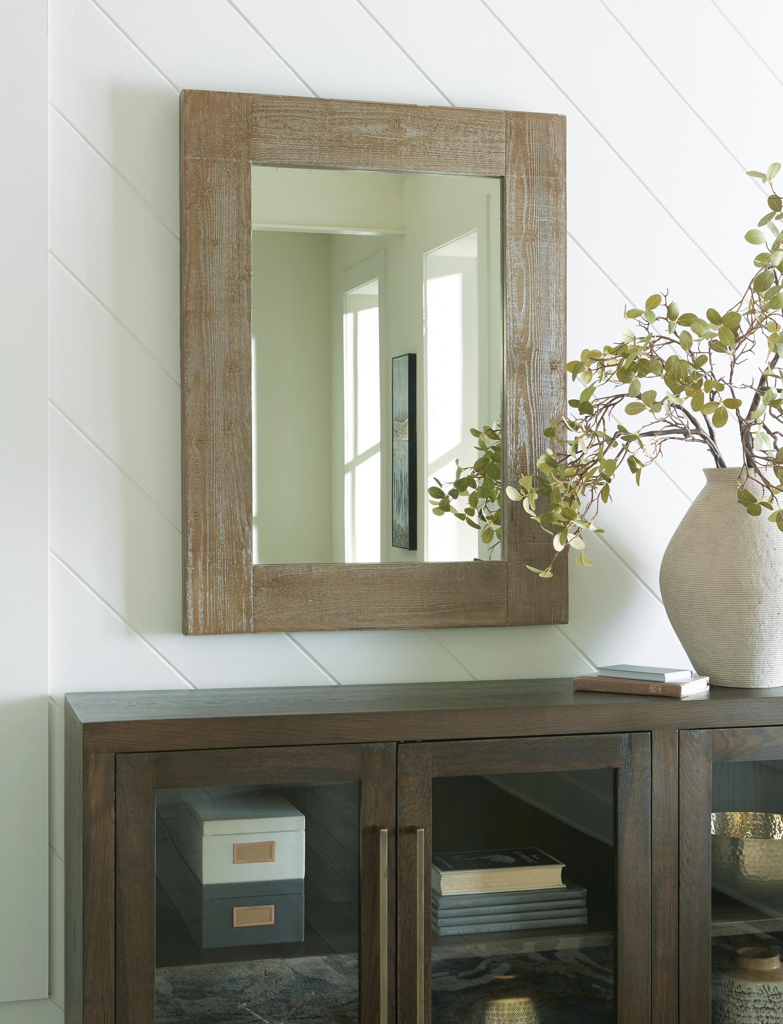 Waltleigh Accent Mirror - Dark Brown (2)