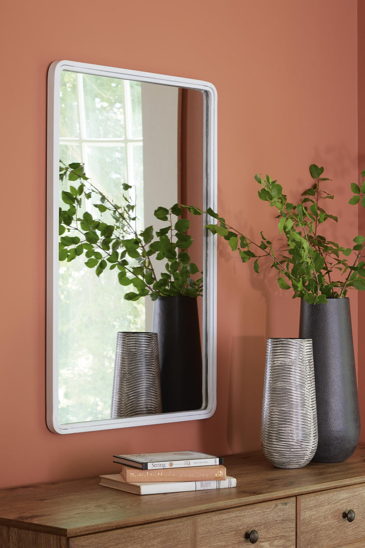 Brocky Accent Mirror - White (2)