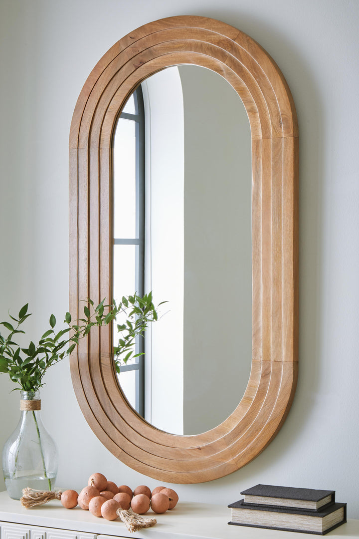 Daverly Accent Mirror - Light Brown (2)