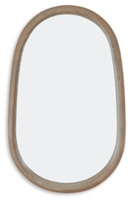 Aarilynn Accent Mirror - Light Brown | Ashley Furniture