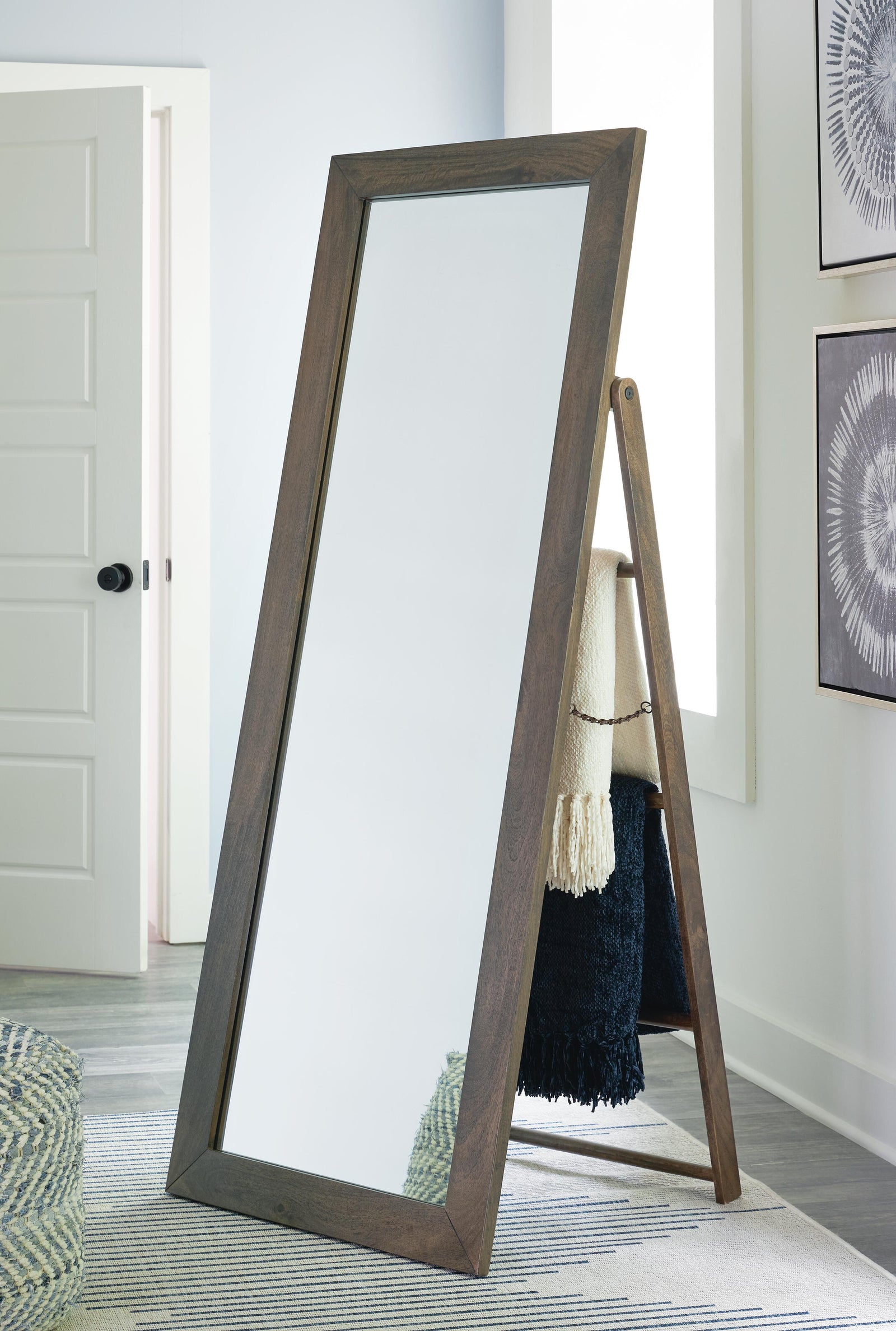 Dirkins Floor Mirror - Dark Brown (2)