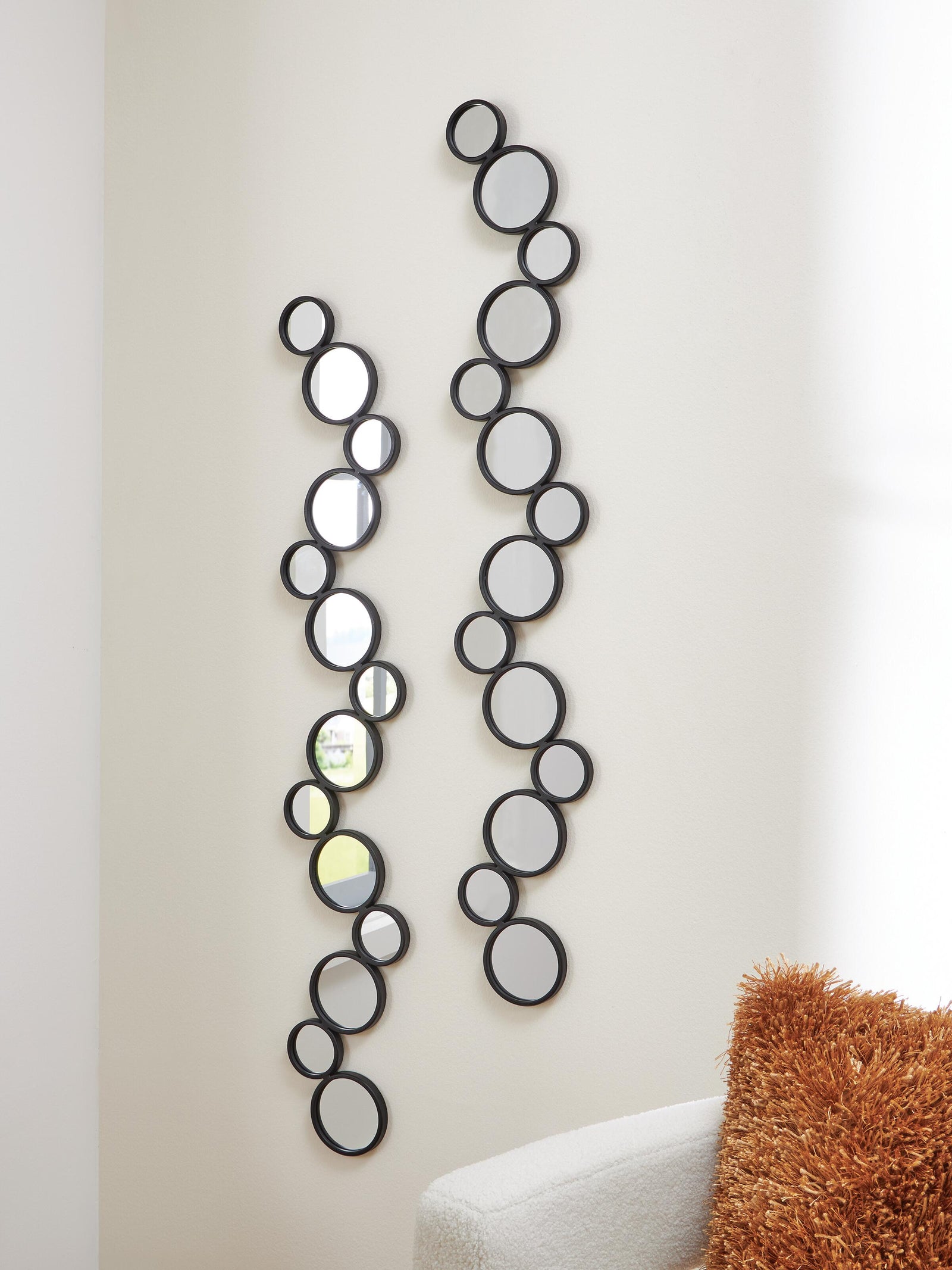 Vinler Accent Mirror Set (Set of 2) - Black (2)
