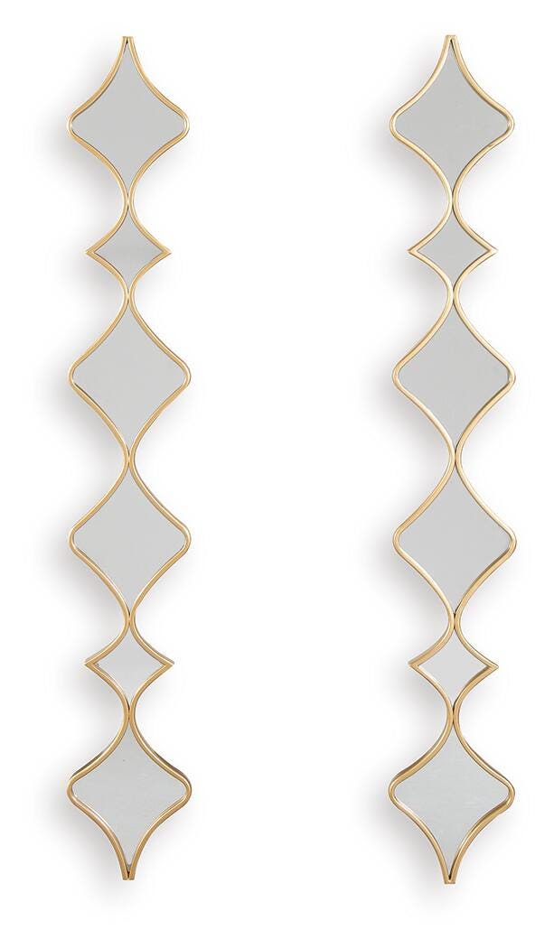 Harriswood Accent Mirror Set (Set of 2) - Gold (1)