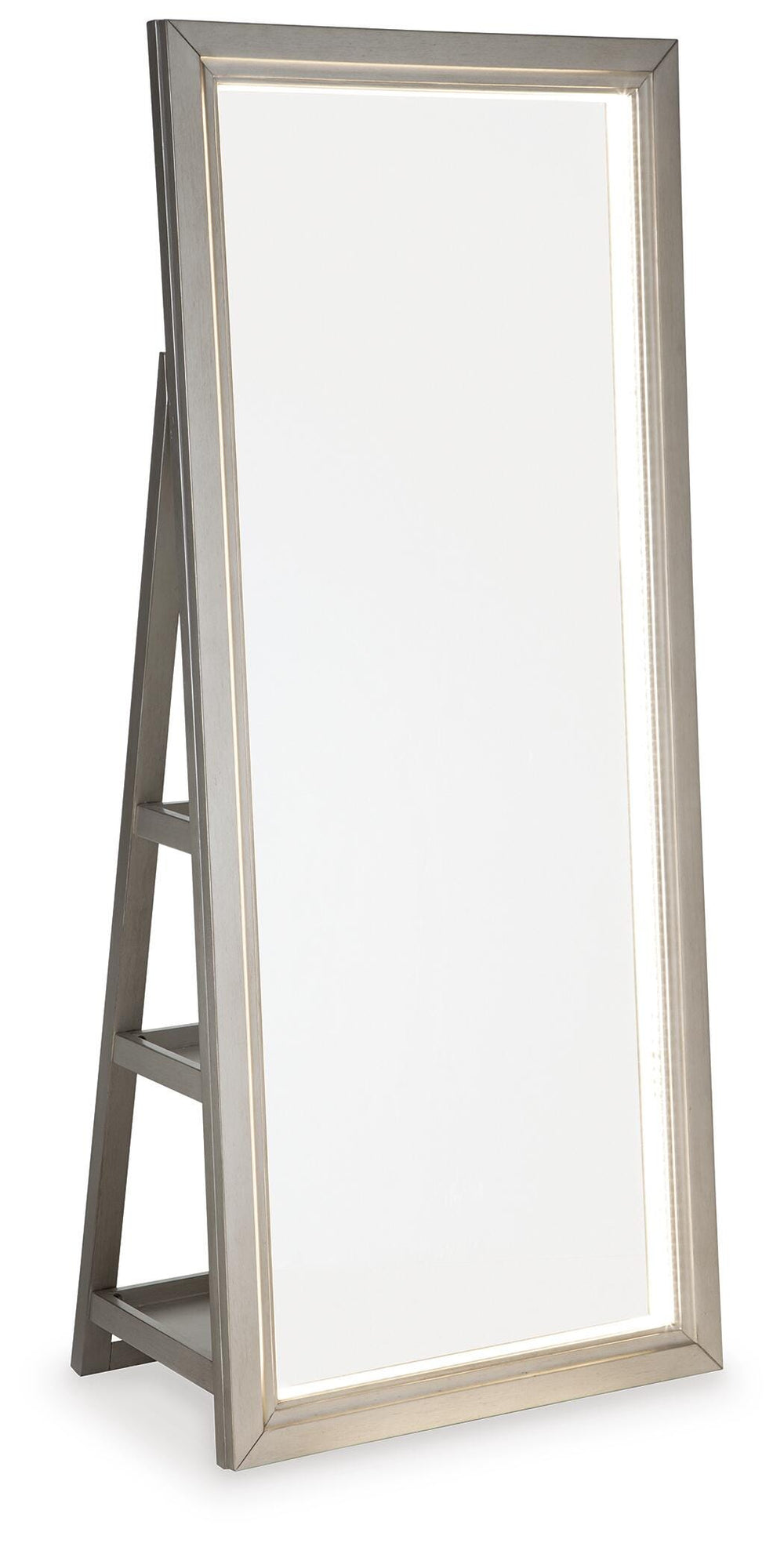 Evesen Floor Standing Mirror with Storage - Gold (3)