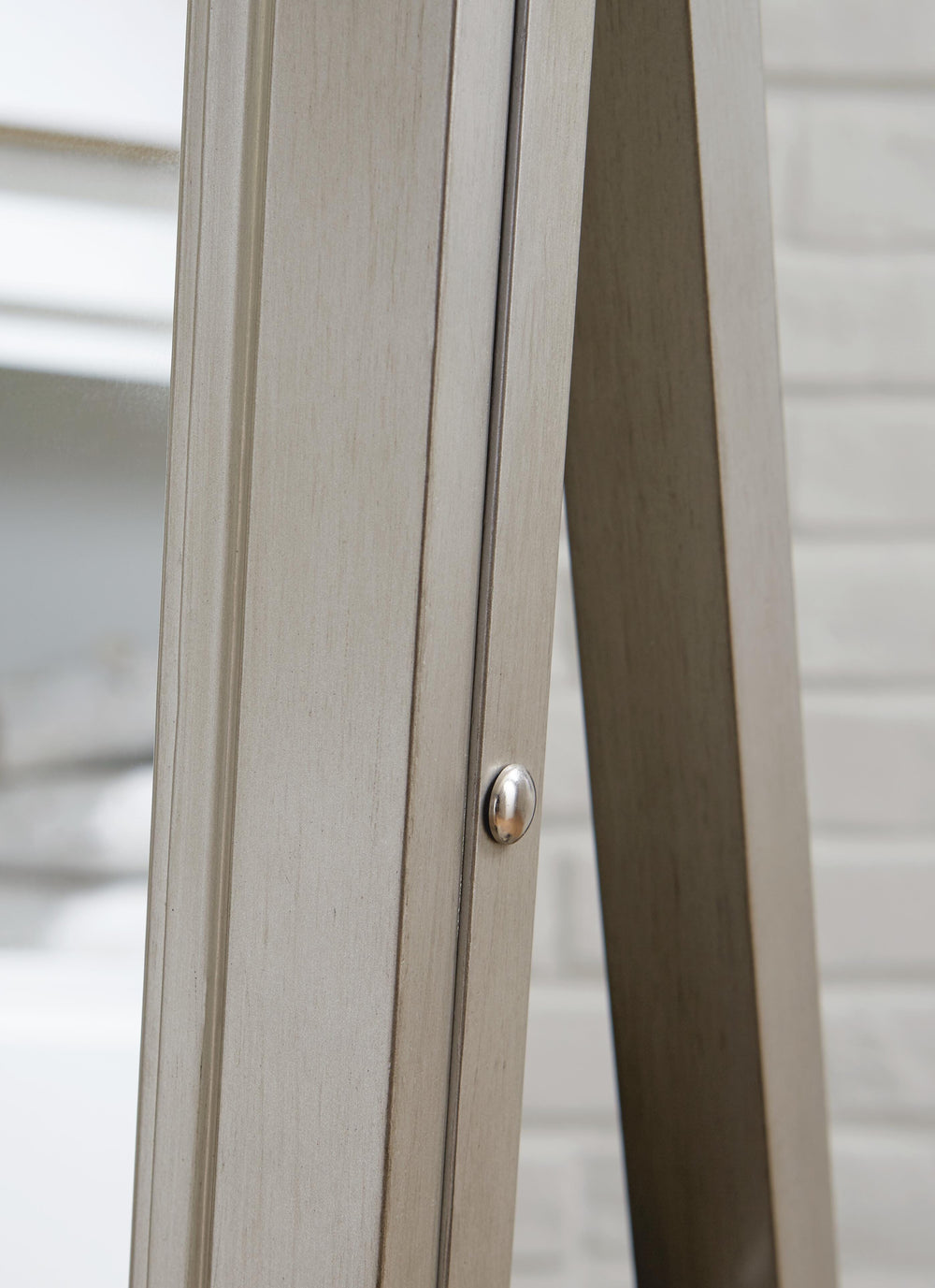 Evesen Floor Standing Mirror with Storage - Gold (10)