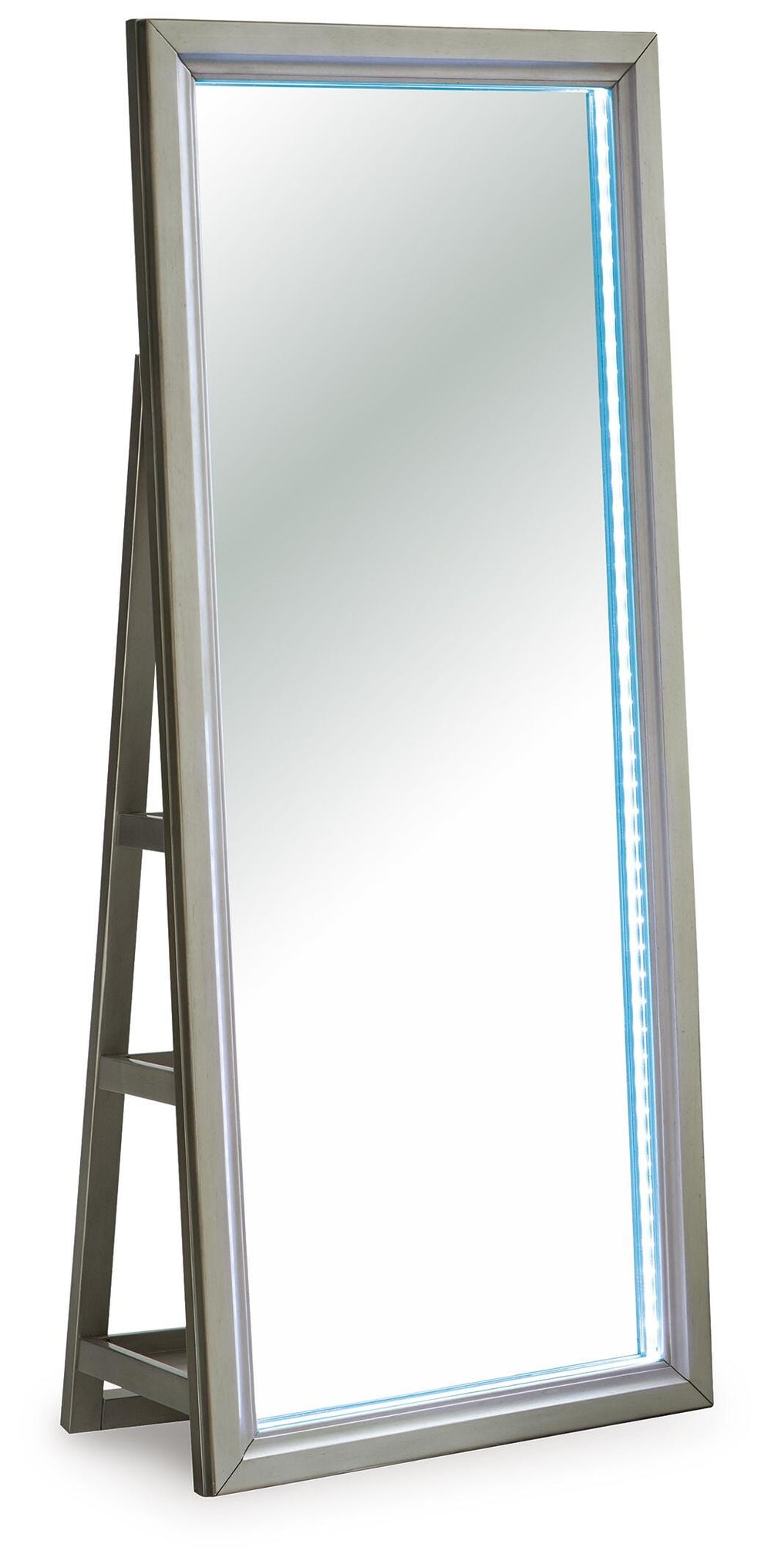 Evesen Floor Standing Mirror/Storage - Beige (8)