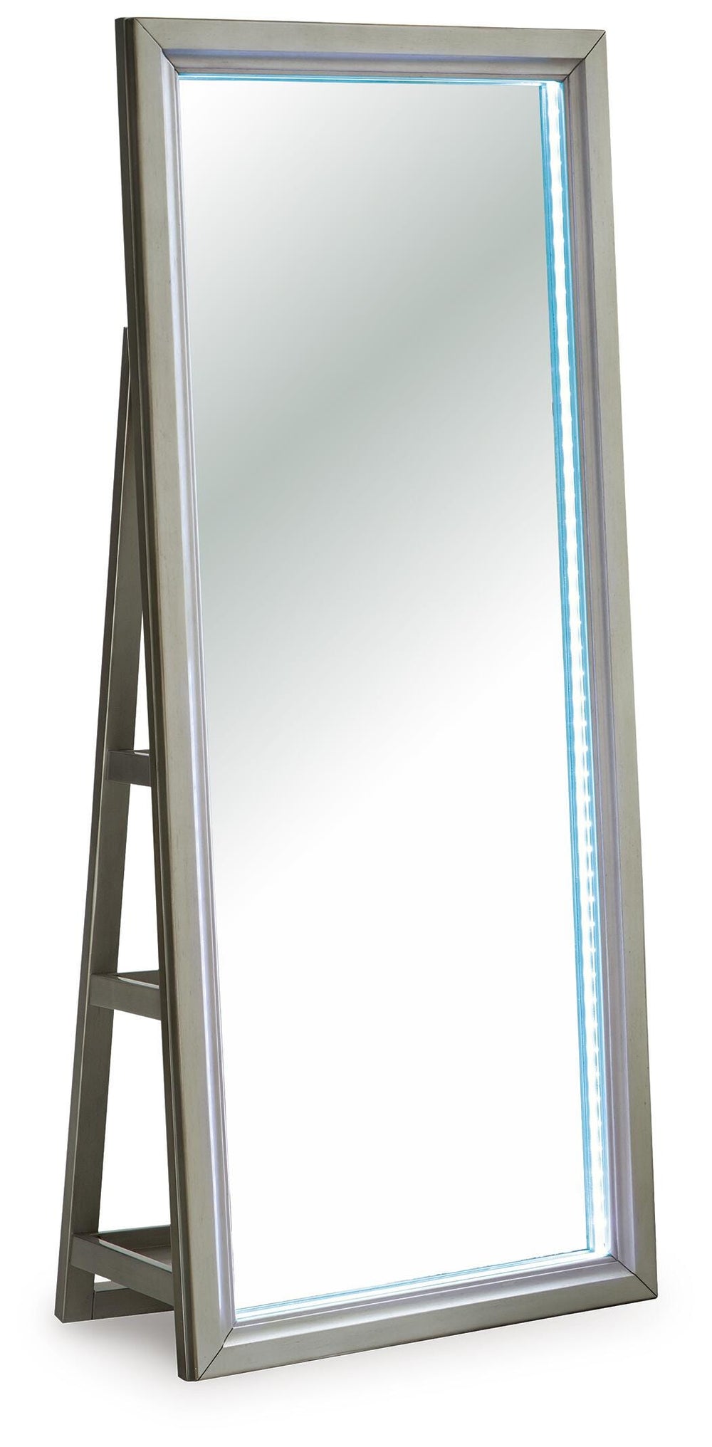 Evesen Floor Standing Mirror/Storage - Beige (11)