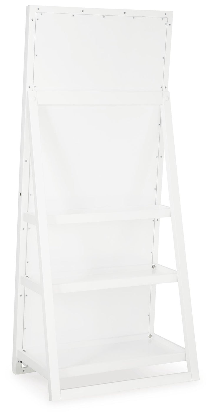 Evesen Floor Standing Mirror/Storage - White (4)
