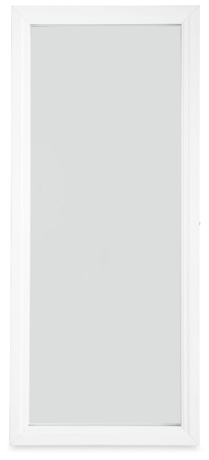 Evesen Floor Standing Mirror/Storage - White (3)