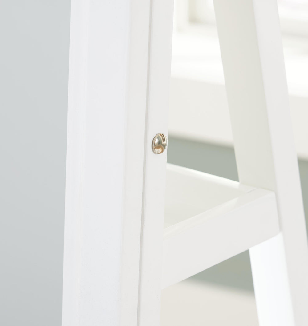 Evesen Floor Standing Mirror/Storage - White (7)