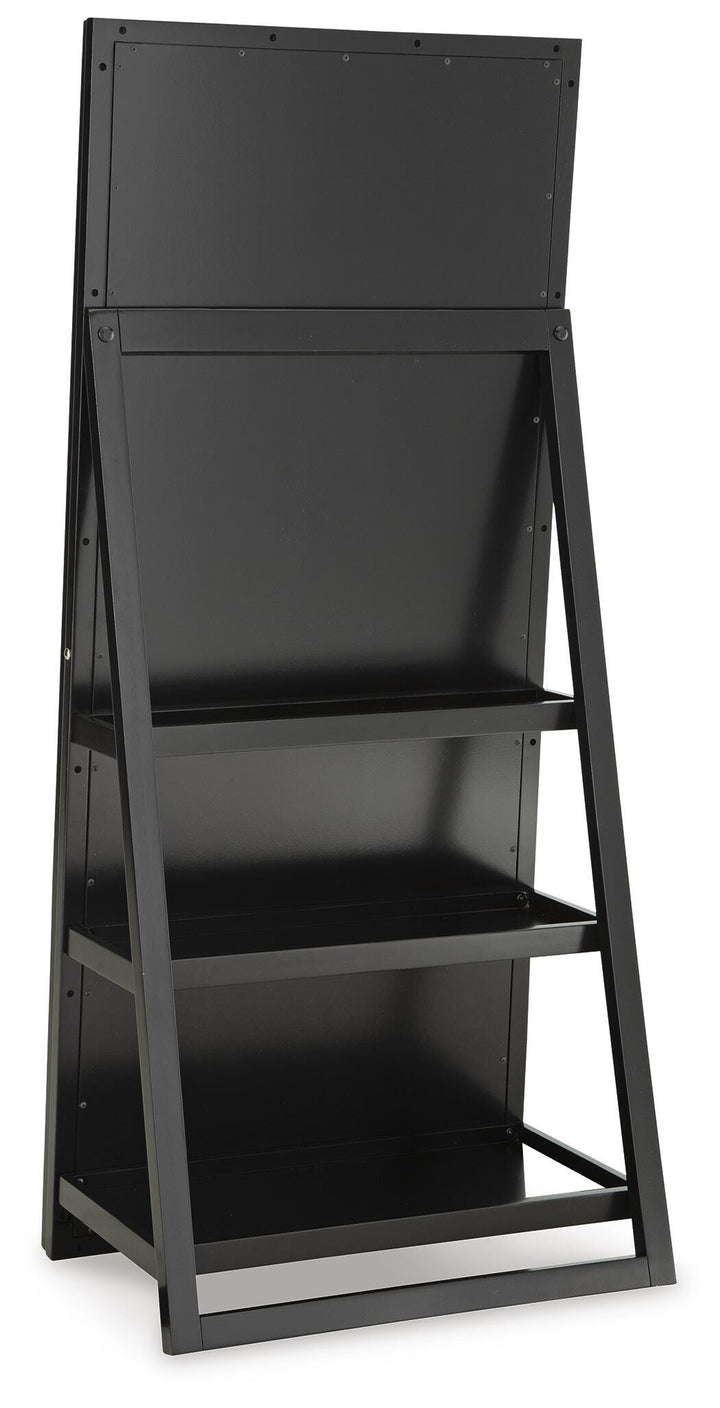 Evesen Floor Standing Mirror/Storage - Black (4)