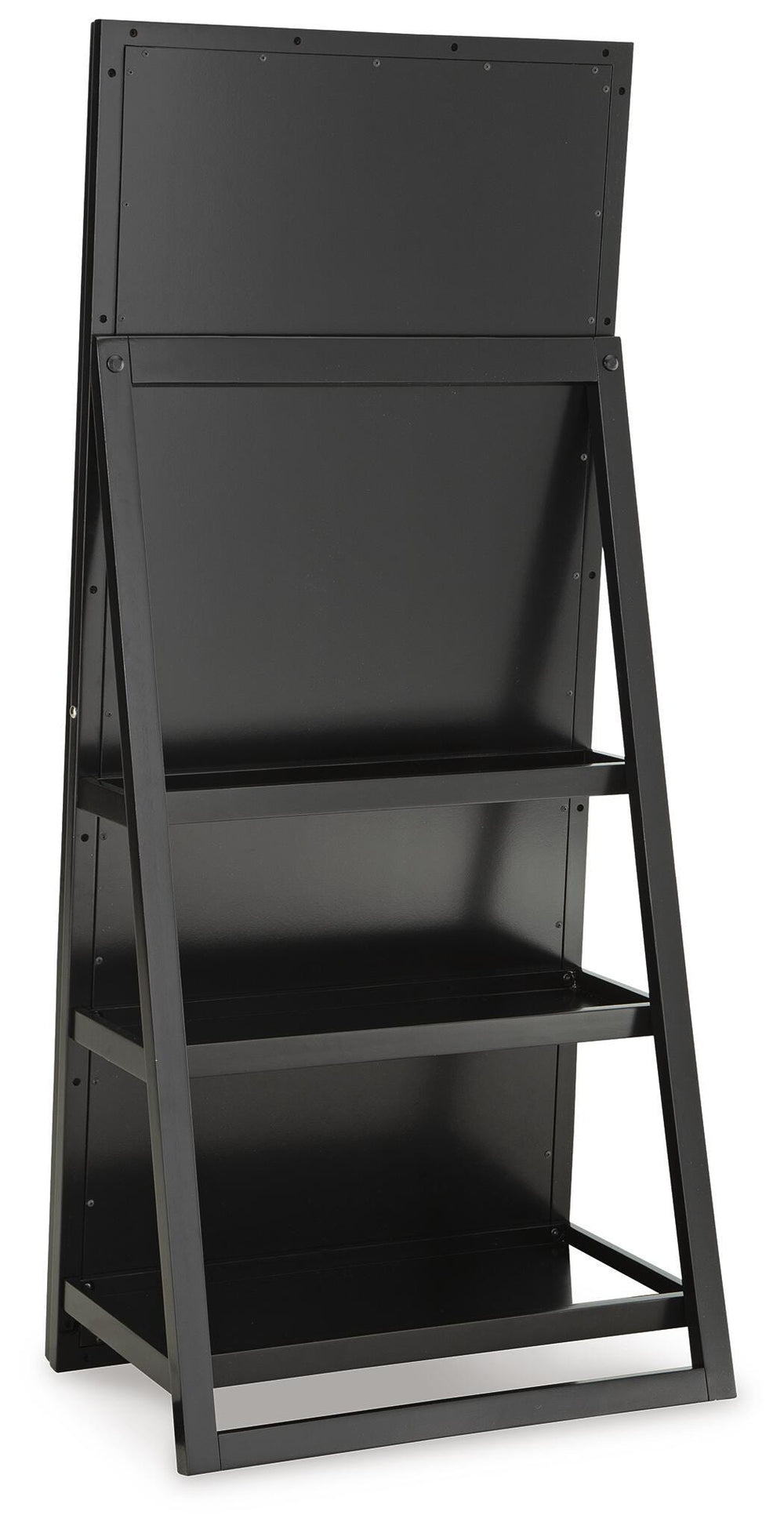 Evesen Floor Standing Mirror/Storage - Black (4)