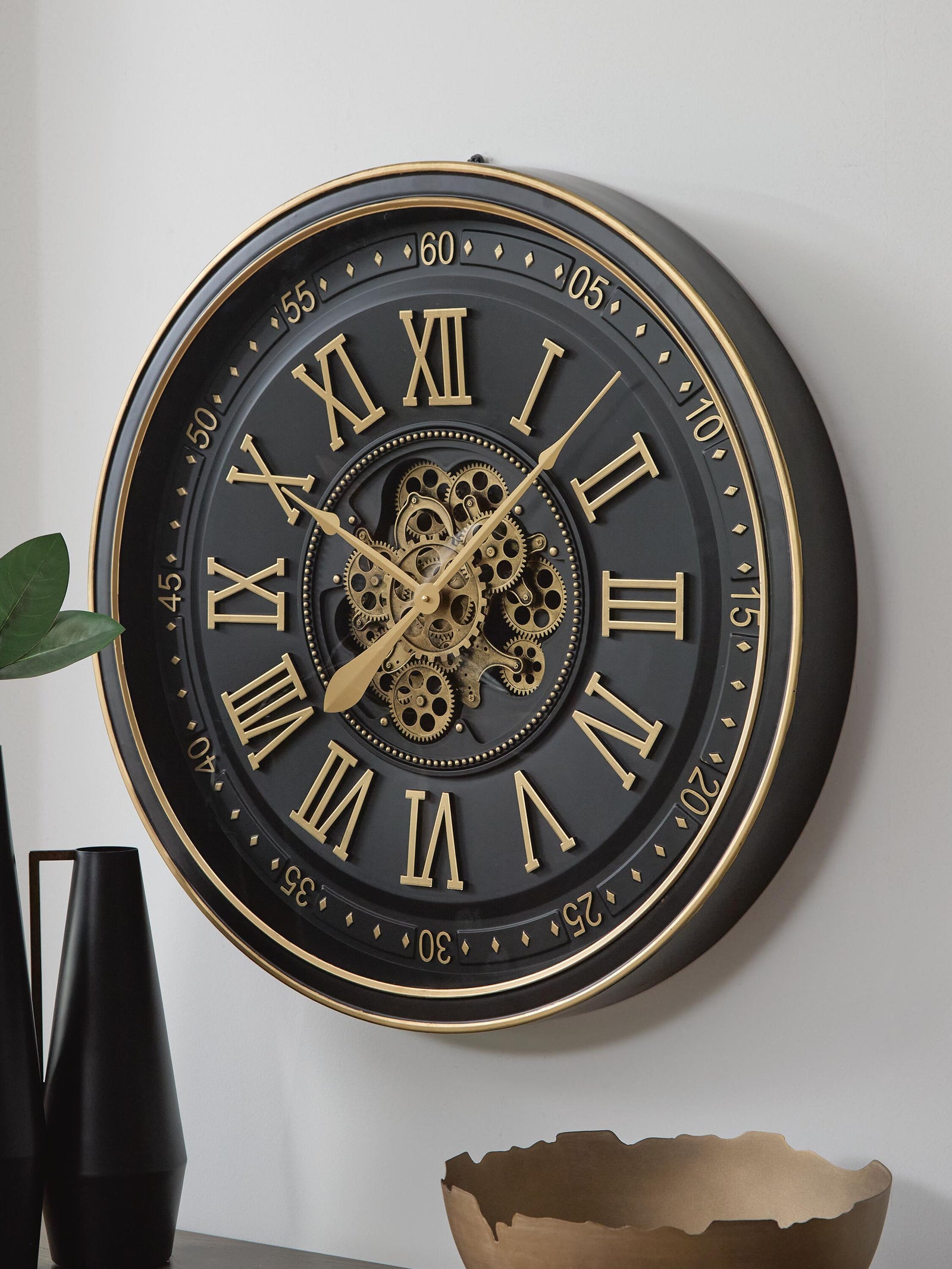 Dairton Wall Clock - Black (2)