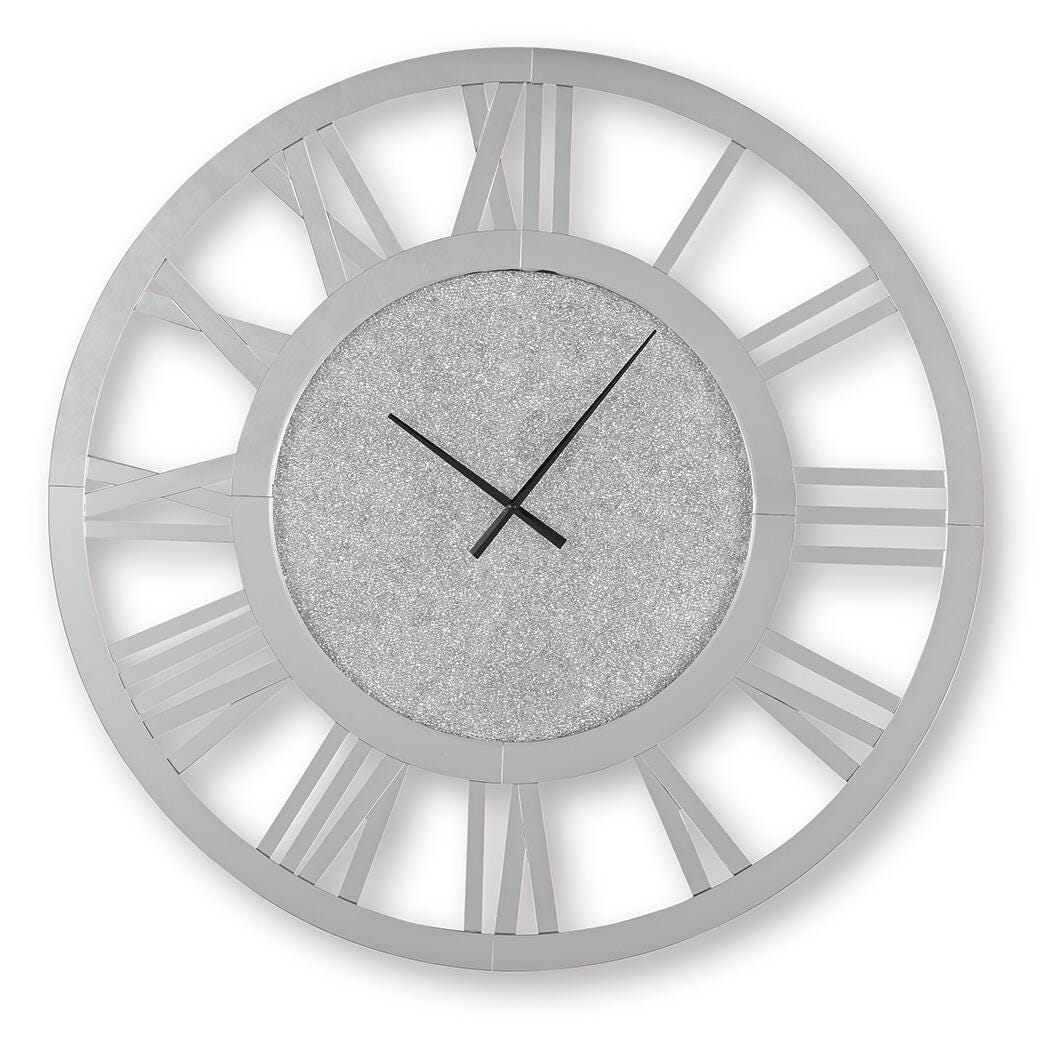 Reinport Wall Clock - Pearl Silver (1)