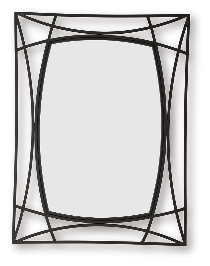 Freenville Accent Mirror - Black (1)
