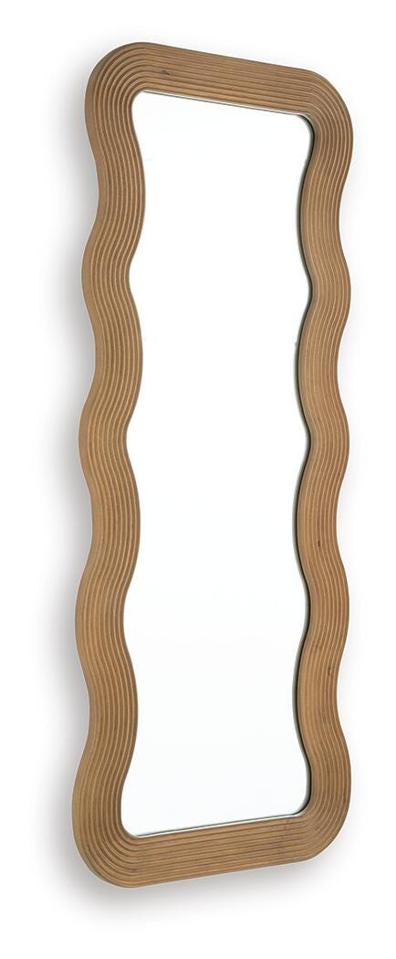 Ellisonville Floor Mirror - Light Brown (3)