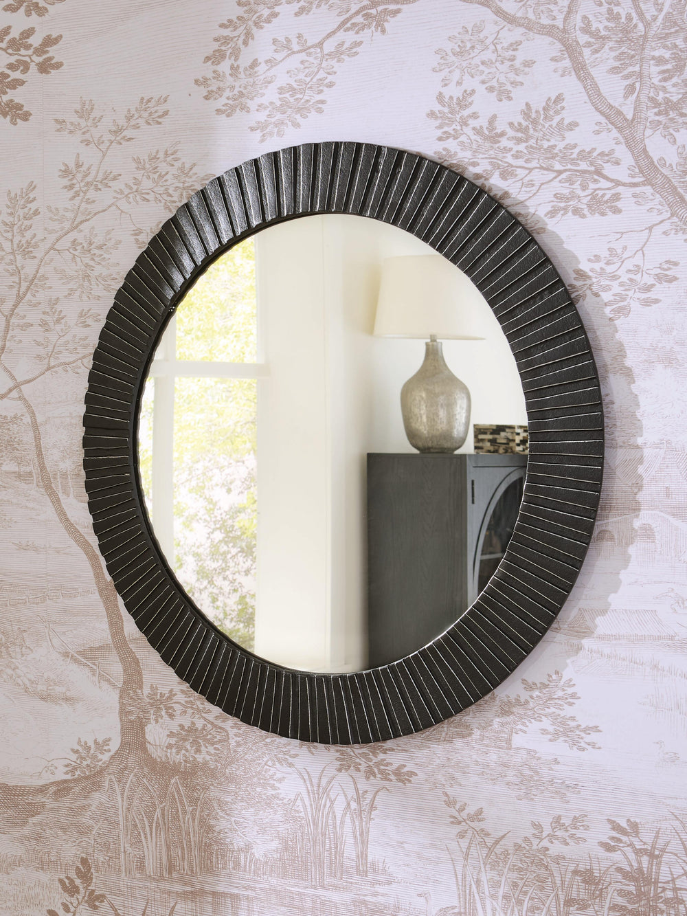 Ozias Accent Mirror - Black (2)