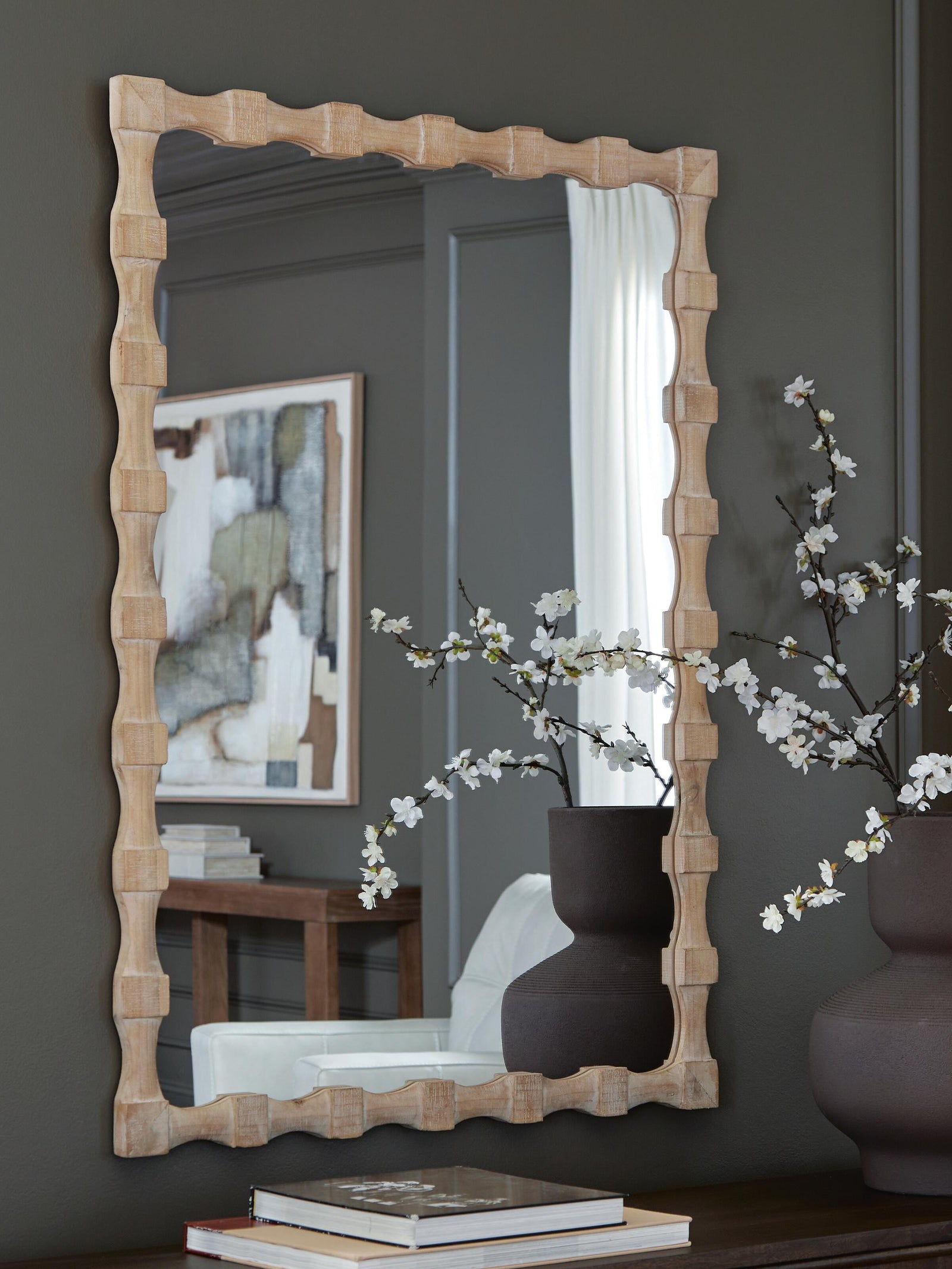Acelmore Accent Mirror - Light Brown (2)