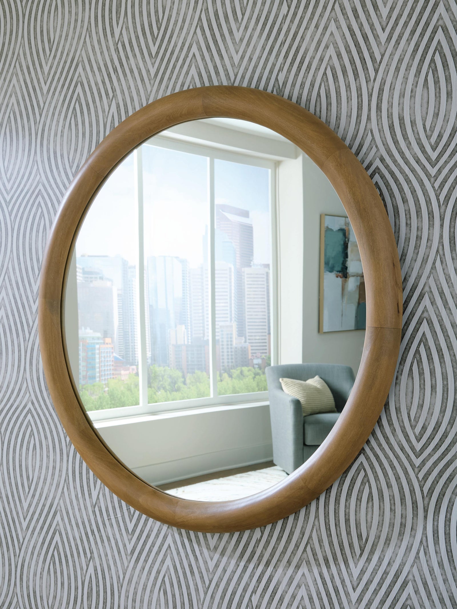 Yadiel Accent Mirror - Light Brown (2)