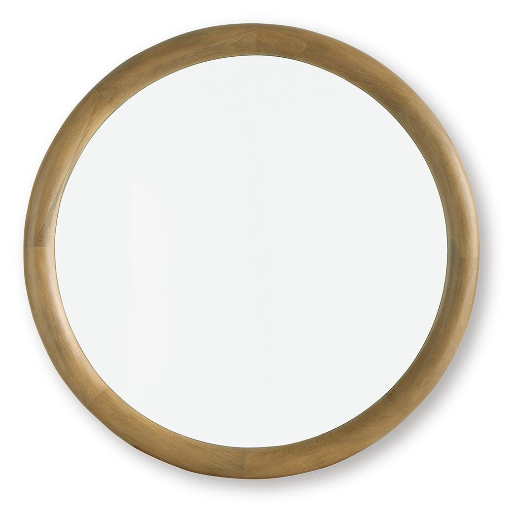 Yadiel Accent Mirror - Light Brown (1)