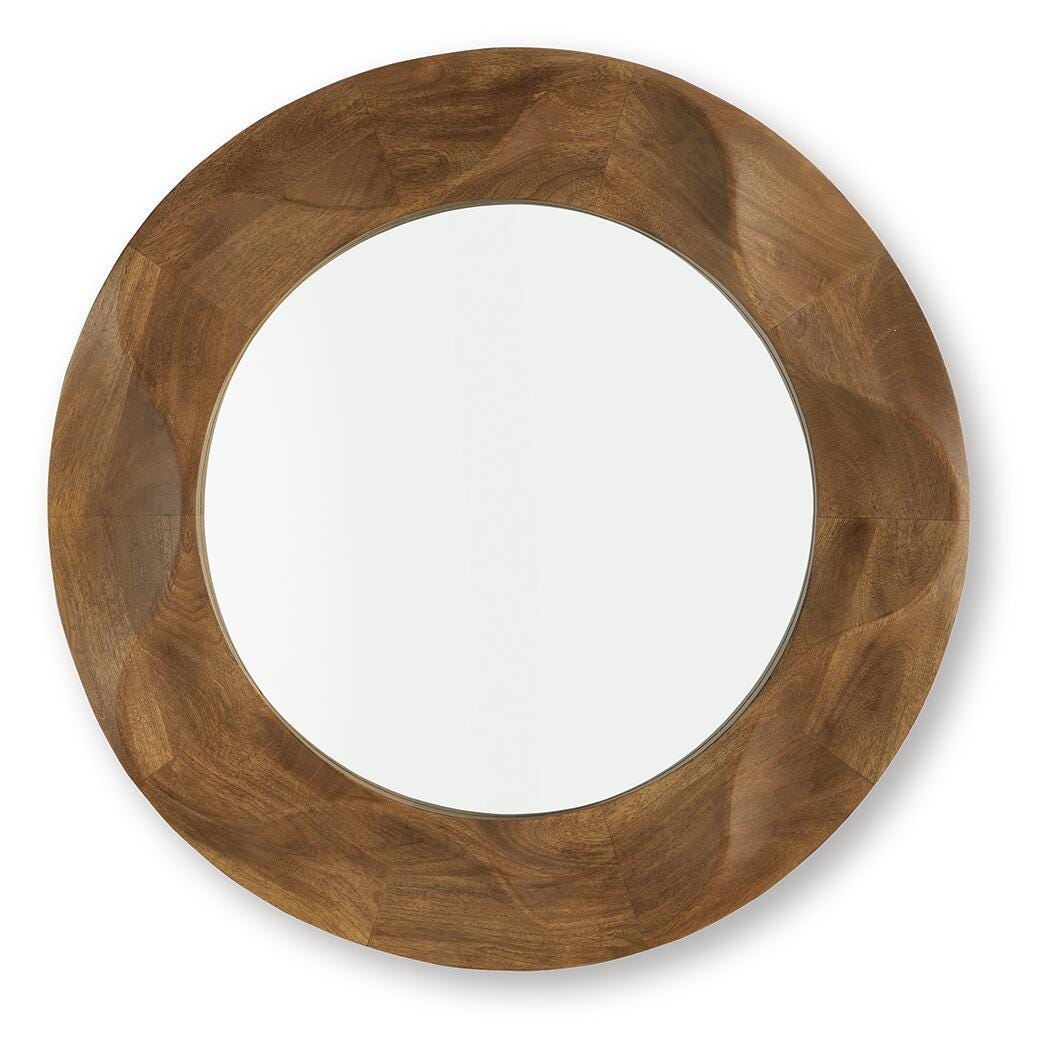 Aajon Accent Mirror - Dark Brown (1)