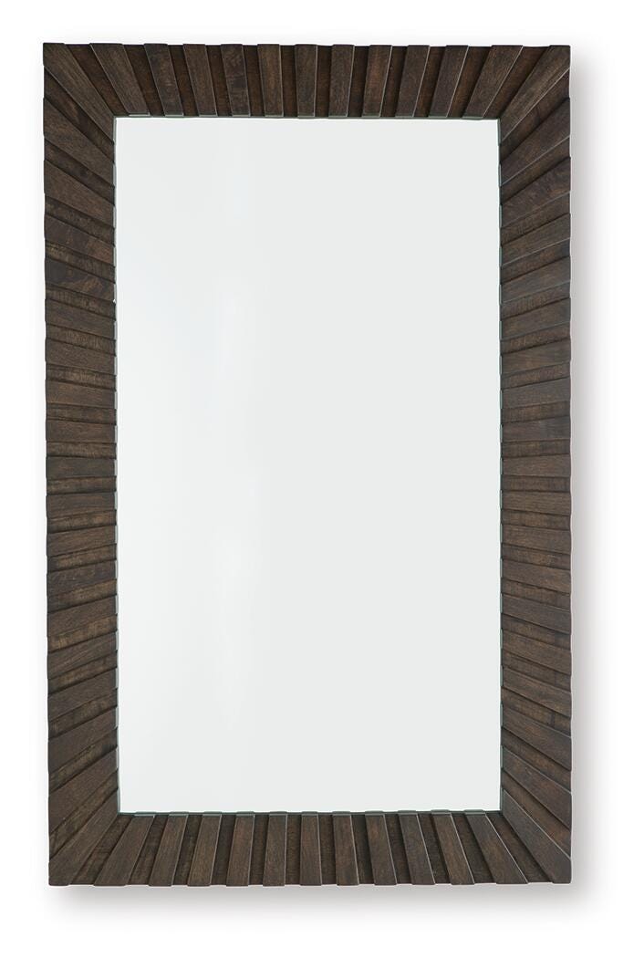 Advin Accent Mirror - Dark Brown (1)