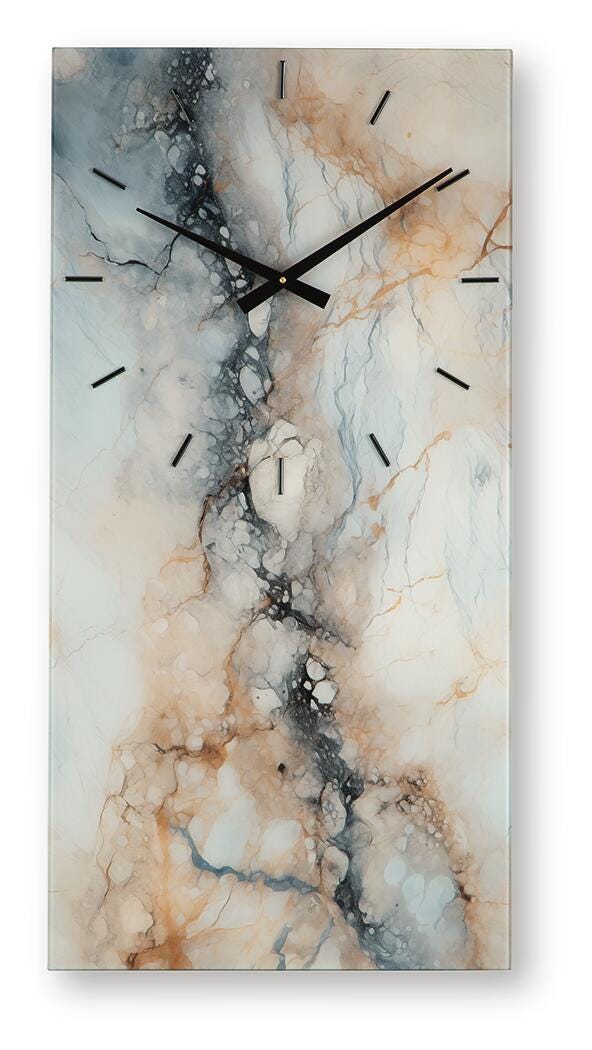 Teague Wall Clock - Light Brown (1)