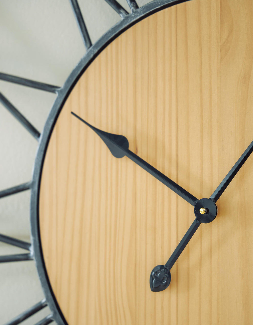 Brockett Wall Clock - Black/Natural (5)