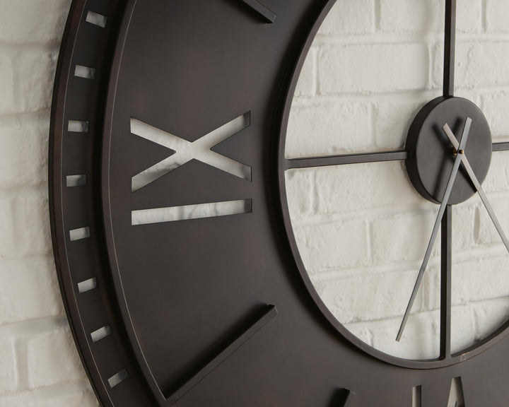 Lytle Wall Clock - Antique Brown (5)